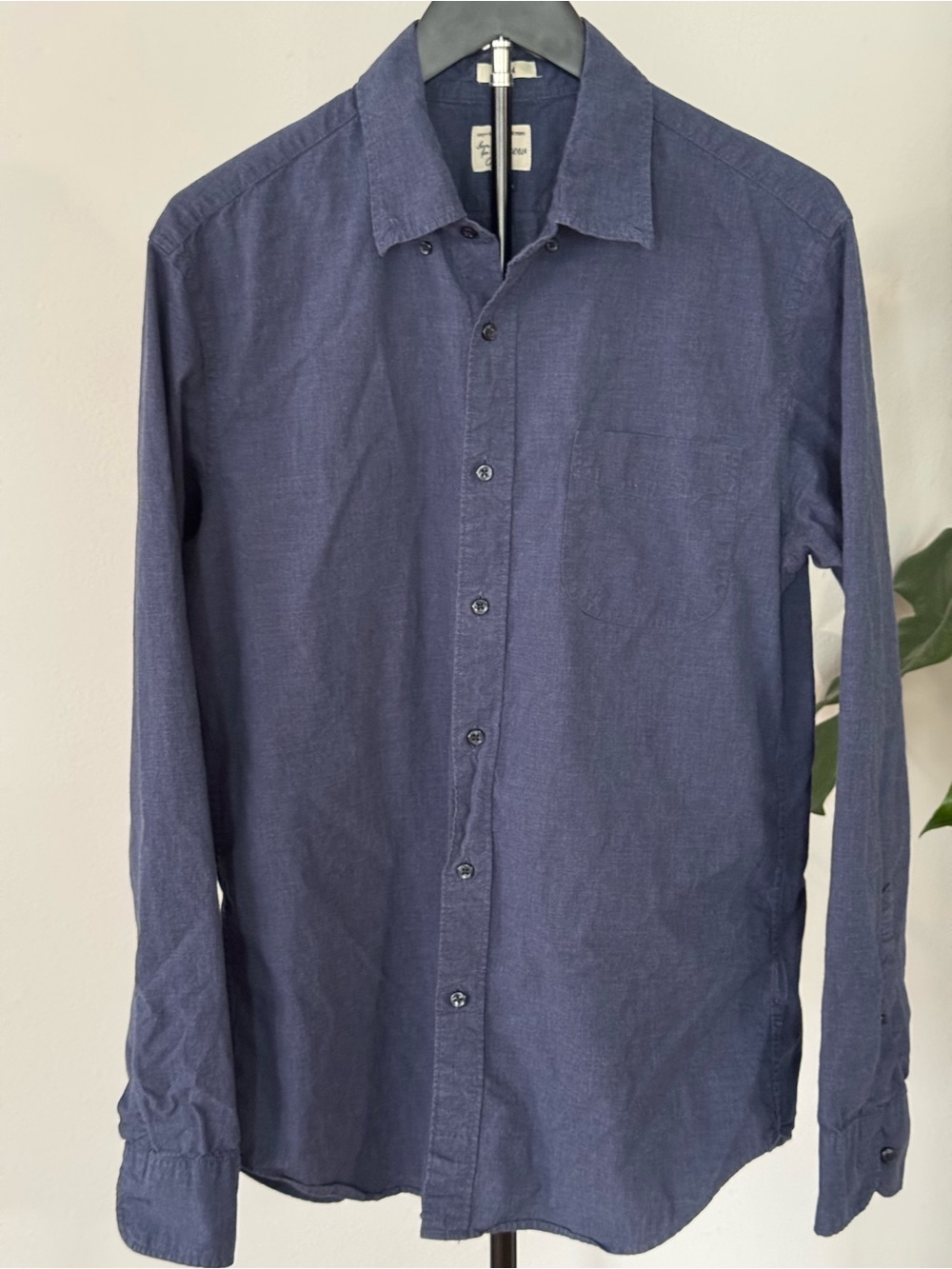 J. Crew Indigo Button-Down Long Sleeve Shirt